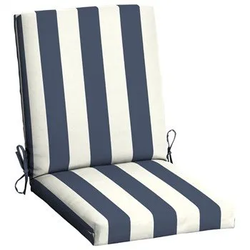 Coussins de chaise de jardin à rayures