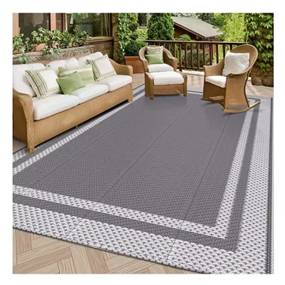 Tapis d'extérieur en plastique imperméable pour patio