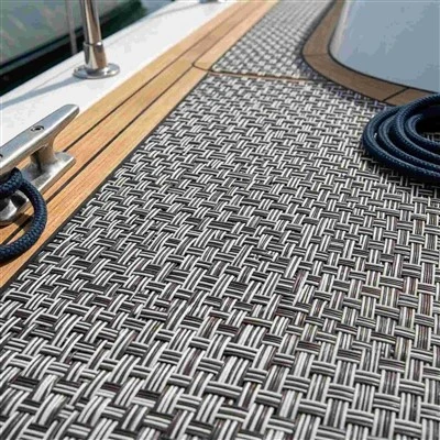 Plancher de bateau en vinyle tissé imperméable écologique