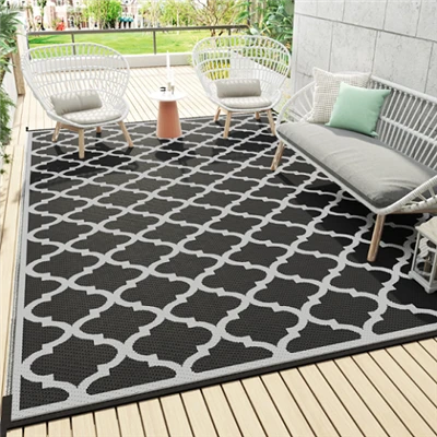 Tapis de patio pour patio en sable de plage personnalisé